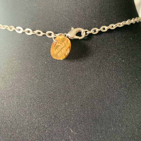 Necklace locket butterfly pink toile - Picture 7 of 10